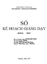 Kế hoạch giảng dạy Địa lí lớp 7 - Năm học 2016-2017 - Lê Thị Thu Dung